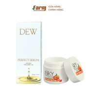 Combo Serum Vàng Dew 30ml Và Bột Vitamin C Trắng Da 10g