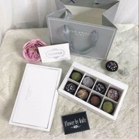 COMBO SET 10 HỘP + TÚI ĐỰNG QUÀ SOCOLA 8 VIÊN TRẮNG, 30 SET 9 VIÊN XANH