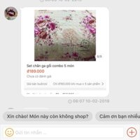 Combo set 6 món chăn ga gối 2 vỏ ốm