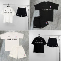 Combo sét bộ nike cao cấp cotton 260gsm unisex from rộng  thoáng mát chất áo thun coton 100%+quần poly dày dặn thoá