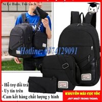 [Combo set3mon- giá rẻ] Balo Nam Nữ Đi Học | Mua 1 Tặng 3 | Balo Laptop 15,6 inch, Balo Nam, Balo Nữ, Balo Hàn Quốc