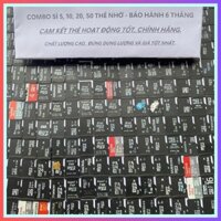 COMBO sỉ 10, 20, 30, thẻ nhớ bóc máy 1Gb, 2Gb, 4Gb, ́8Gb, 16Gb class10 chất lượng cao, chính hãng, đúng dung lượng.