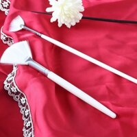 COMBO SỈ 100 Cọ Peel Cọ Đắp Mặt Nạ Trang Điểm Hình Cánh Quạt Chổi Cán Dài Chổi Mask Phong Cách Hàn Quốc