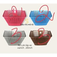 Combo sỉ 11 Rỏ nhựa xe đạp cỡ lớn 24/26inch + 10 Pê Đan Địa Hình