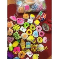 Combo sỉ 30 mochi, squishy nhiều mẫu đẹp dễ thương kèm móc khóa - đồ chơi an toàn cho trẻ mã sản phẩm YQ3626