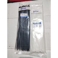 Combo sỉ 50 bịch dây rút trắng đen 30cm