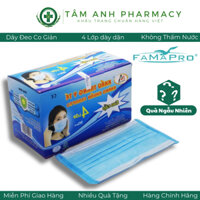 [Combo Sỉ 500 Cái] Khẩu trang y tế Famapro, khẩu trang kháng khuẩn lọc bụi mịn, chống nắng, cao cấp