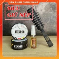 [Combo SIÊU GIỮ NẾP] Wax Vuốt Tóc Nam MUNDER + Tặng Lược + Tặng Reuzel Tonic 20ml | Keo vuốt tóc nam | Gel vuốt tóc nam