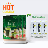 Combo siêu hời mua 3 Bột trà xanh Matcha Nhật Bản Kanes 50g giá 198,000 tặng thêm 3 Sữa yến mạch vị nguyên bản OATSIDE 180 ml - Hachi Hachi Japan Shop