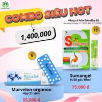 COMBO SIÊU HOT Gel dạ dày Sumangel và Thuốc tránh thai Marvelon Organon