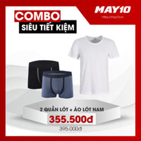 COMBO SIÊU TIÊT KIÊM 2 QUÂN LOT NAM MAY 10  AO LOT CO TAY NAM MAY 10 QUÂN  ÁO  GIAO MAU NGÂU NHIÊN - Size M