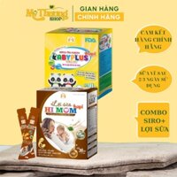 Combo siro ăn ngon baby plus babyplus lợi sữa himom hi mom giúp mẹ nhiều sữa sữa đặc thơm mát dinh dưỡng bé tăng cân