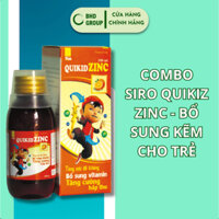 COMBO SIRO QUIKIZ ZINC - BỔ SUNG KẼM CHO TRẺ