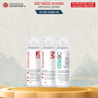 Combo Size du lịch 3 món Sắc Ngọc Khang 30g Sữa rửa mặt  - Sữa tắm - Dung dịch vệ sinh phụ nữ Orasic