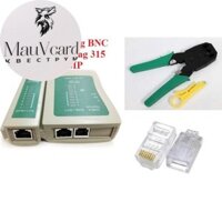 [COMBO] Sốc  Bộ 1 Hộp test mạng đa năng RJ45 + 1 Kìm bấm mạng đa năng + Tặng 100 hạt mạng