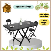 [COMBO SỐC] Bộ Bàn Ghế Ăn Gấp Gọn, Bộ Bàn Ăn Thông Minh Tiện Lợi 2 Ghế, 4 Ghế Kích Thước 120x60x74cm