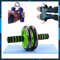 [Combo Sốc siêu rẻ] Con lăn tập bụng 2 bánh AB New + Kìm bóp tay + Găng tay tập Gym