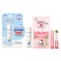 Combo Son Dưỡng LipIce Không Màu Không Hương 4.3g + Matcha Hồng Tự Nhiên 2.4g