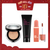 Combo Son Kem & Phấn Nước Hiệu Ứng Mịn CLIO KILL COVER FOUNWEAR CUSHION XP SPF50+ PA+++ 03 LINEN