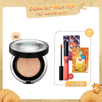 Combo Son Kem & Phấn Nước Hiệu Ứng Mịn CLIO KILL COVER FOUNWEAR CUSHION XP SPF50+ PA+++ 03 LINEN