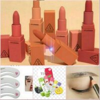 Combo son lì 3CE +chì kẻ mắt + khuôn kẻ mày+ son lipice siêu xinh nhé cả nhà 😍😍