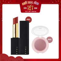 Combo Son Lì & Má Hồng Dạng Kem Hiệu Ứng Căng Mượt A'PIEU JUICY-PANG JELLY BLUSHER PK01