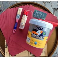 Combo sơn nước trong nhà màu trắng cao cấp 1KG
