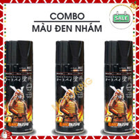 COMBO SƠN SAMURAI ĐEN NHÁM 109A GỒM 3 CHAI CHUẨN QUY TRÌNH ĐỘ BỀN CAO UCH210-109A-128A ***