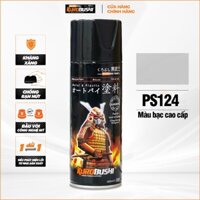COMBO Sơn SAMURAI MÀU BẠC CAO CẤP PS124 gồm 3 chai đủ quy trình độ bền cao (Lót  – màu bạc PS124 - Bóng ) Sơn xe máy