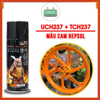 combo sơn samurai màu cam Reposol UC + TCH237 - dòng sơn xịt màu 2 lớp chuyên dụng dành cho sơn xe máy, ô tôi ***