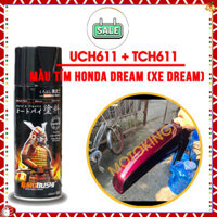 Combo sơn samurai màu tím nho dream UC + TCH611 - dòng sơn xịt chuyên dụng cho sơn xe máy, ô tô ***