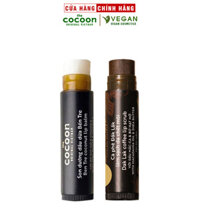 Combo Son tẩy da chết môi Cà phê Đắk Lắk Cocoon 5g  Son dưỡng môi dầu dừa Bến Tre Cocoon 5g