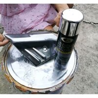 Combo Sơn xịt mạ inox, mạ crom hiệu ứng tráng gương lên màu chuẩn Mirror chrome b123 Bosny - dung tích 270ml