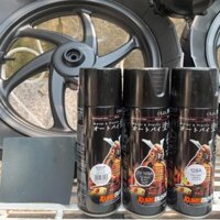 Combo Sơn Xịt Màu Đen Nhám 109A samurai combo 3 chai (lót Uch210 -màu 109a -phủ 128a)