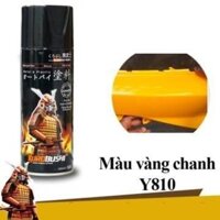 Combo sơn xịt màu vàng chanh ánh kim Y810 samurai gồm 4 chai (UCH210-102-Y810-K1K)