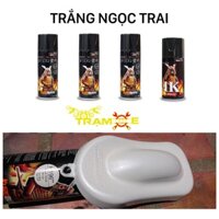 Combo sơn xịt Samurai màu trắng ngọc trai H196 chuẩn quy trình bền đẹp (Uch210-102-H196-K1k)