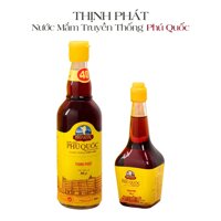 Combo Song Ngọc 1 chai Hồng Ngọc 500ml và 1 chai Ngọc Bích 200ml 40 độ đạm nước mắm truyền thống Phú Quốc Thịnh Phát