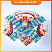 Combo SÓNG THẦN:30 Gói Nem Nướng, 40 Gói T.Dừa, 1 Hộp Bánh Quy Que Tăm Tặng Thêm 12 Gói Đùi Bò Quay