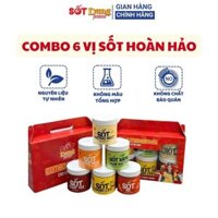 COMBO SỐT 6 VỊ PHOMAI, TRỨNG MUỐI, CHÁY TỎI, CHANH LEO, SỐT CHẤM HẢI SẢN, SỐT ME - DUNG MAMA