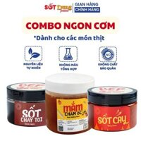 COMBO Sốt Gà Chiên Mắm, Mắm Chấm Ốc & Sốt Cay Dung Mama 250g ngon chuẩn hàng quán, giá tiết kiệm