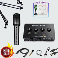 COMBO SOUNDCARD M AUDIO M TRACK DUO + MICRO TAKSTAR PCM 5600