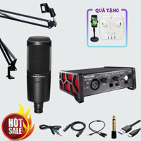 Combo Soundcard TASCAM US-1x2HR và Micro Audio-Technica AT2020