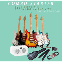 Combo Starter Đàn Sqoe SEST250 và Mini Amp Coolmusic Uniqe