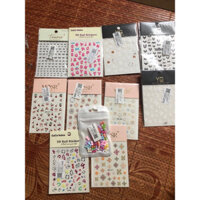 Combo Sticker dán móng Halloween dán móng tay tinh tế phong cách cổ điển vui nhộn Hình dán bí ngô ma trang trí móng tay