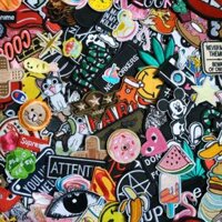 Combo Sticker Vải ủi 250k, 10 sticker random