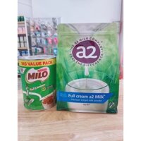 combo sữa A2 túi 1kg,milo úc lon 1kg