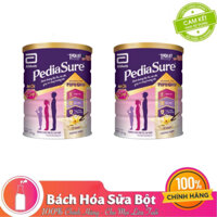 Combo Sữa Bột Abbott Pediasure B/A hương Vani Ít Ngọt Lon 1.6kg