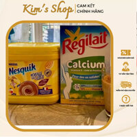 Combo sữa CANXI REGILAIT và  bột Cacao NESQUICK - Pháp