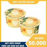 Combo sữa chua ăn Green Farm cao đạm mật ong tự nhiên ngũ cốc Vinamilk hộp 123g (2 Hộp)