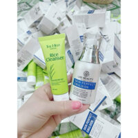 combo sữa dưỡng rong nho + sữa rửa mặt trà xanh